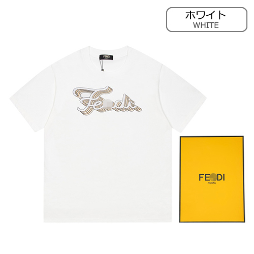 フェンディ偽物メンズ レディース 半袖Tシャツ