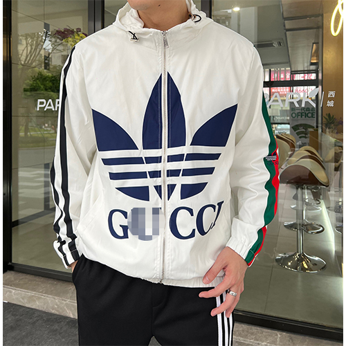 グッチ × アディダス コラボ ジップアップ ジャケット アウター