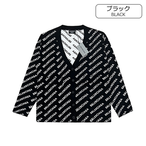 バレンシアガ  ロゴ  ニットカーディガン 男女兼用