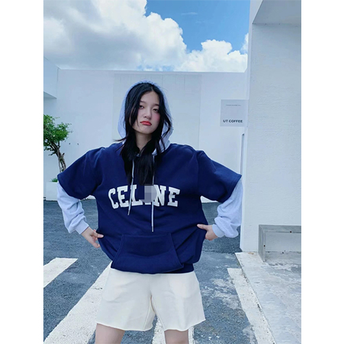 セリーヌ パーカー フード 長袖Tシャツ高品質