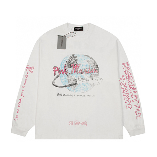 バレンシアガスーパーコピーメンズ レディース 長袖Tシャツ