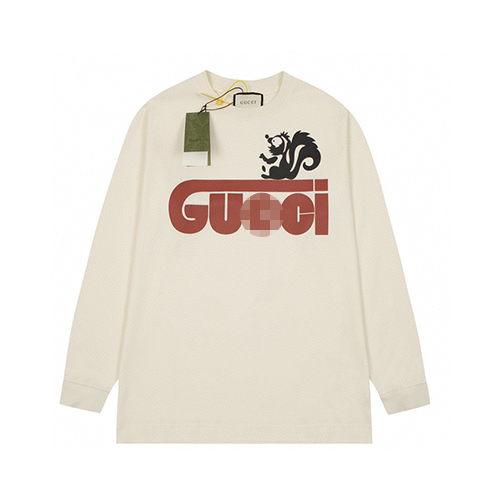 グッチ偽物メンズ レディース 長袖Tシャツ