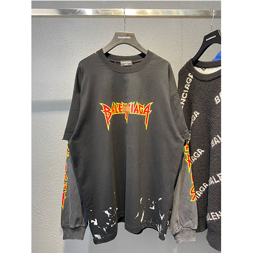 バレンシアガ偽物 メンズ Tシャツ ロンT 長袖の通販 高品質