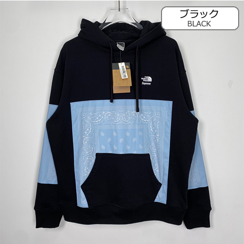 シュプリーム × ノースフェイス コラボ 偽物 フード Tシャツ パーカー 高品質