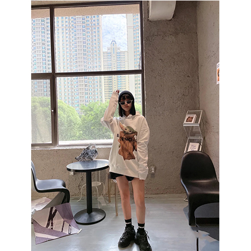 バレンシアガスーパーコピー フード Tシャツ パーカー