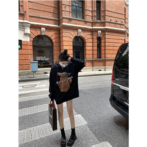 バレンシアガスーパーコピー フード Tシャツ パーカー