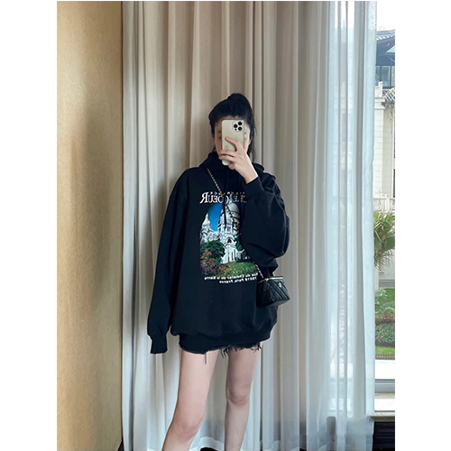 バレンシアガ偽物   フード Tシャツ パーカー