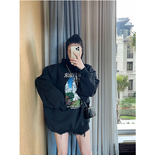 バレンシアガ偽物   フード Tシャツ パーカー