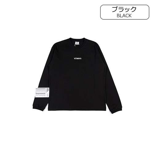 ヴェトモン偽物 メンズ レディース 長袖Tシャツ