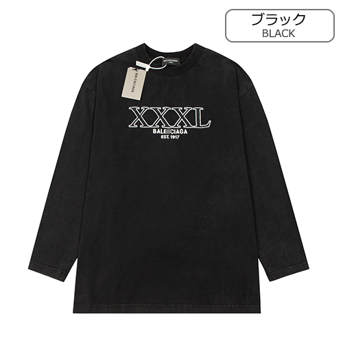 バレンシアガコピー メンズ レディース 長袖Tシャツ