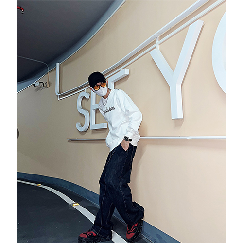 バレンシアガ × グッチ コラボ 偽物  長袖　スウェットTシャツ