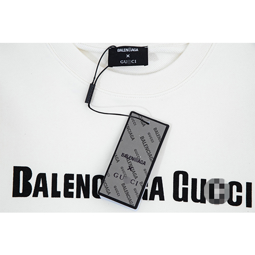 バレンシアガ × グッチ コラボ 偽物  長袖　スウェットTシャツ