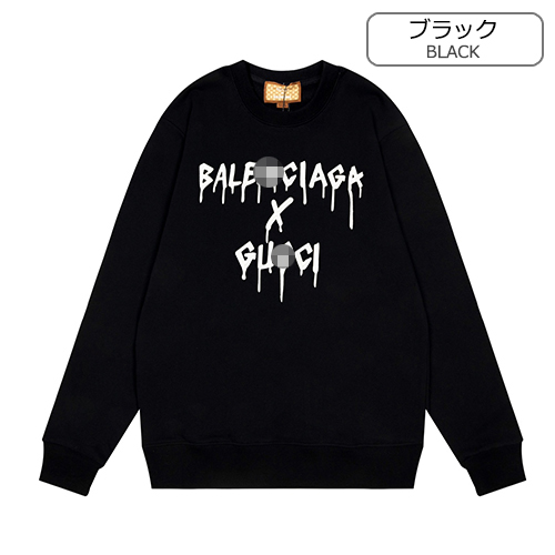 バレンシアガ × グッチ コラボ スーパーコピー 長袖 スウェットTシャツ