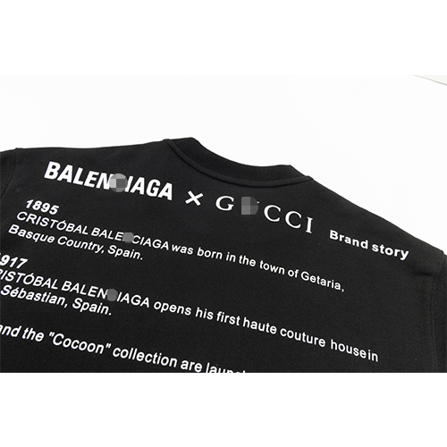 バレンシアガ × グッチ コラボ スーパーコピー 長袖 スウェットTシャツ