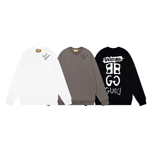 バレンシアガ × グッチ コラボ スーパーコピー 長袖 スウェットTシャツ