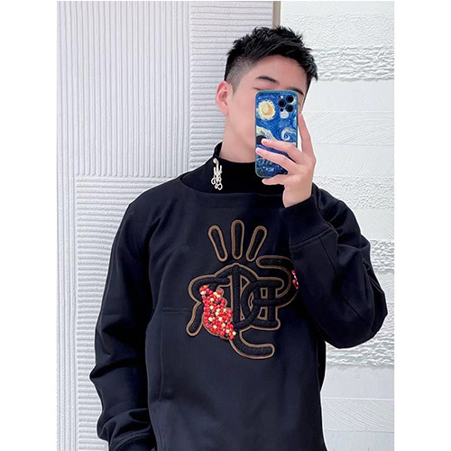 ディオール × TRAVIS SCOTT コラボコピー  長袖 スウェットTシャツ 高品質
