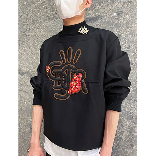 ディオール × TRAVIS SCOTT コラボコピー  長袖 スウェットTシャツ 高品質