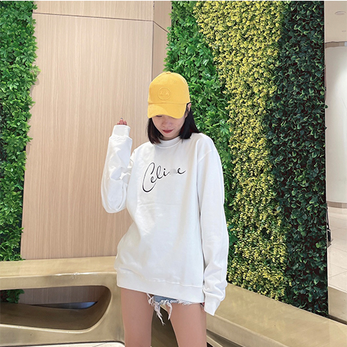 セリーヌスーパーコピー   長袖　スウェットTシャツ 