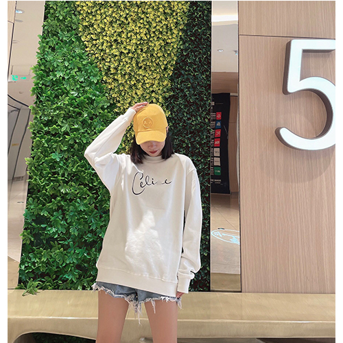 セリーヌスーパーコピー   長袖　スウェットTシャツ 