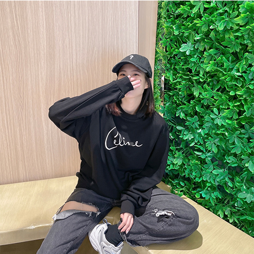 セリーヌスーパーコピー   長袖　スウェットTシャツ 
