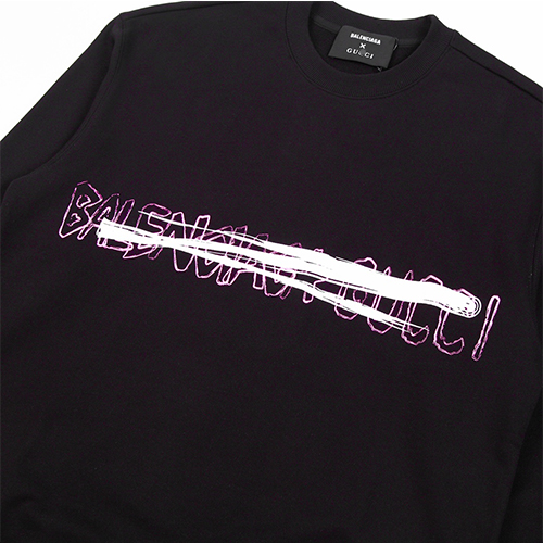バレンシアガ × グッチ スーパーコピー 長袖 スウェットTシャツ