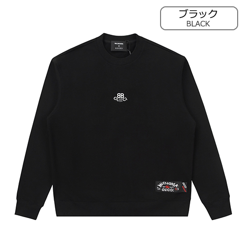 バレンシアガ × グッチ コピー 長袖　スウェットTシャツ 