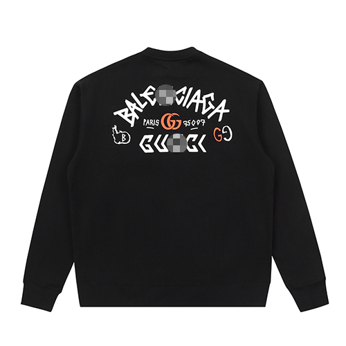 バレンシアガ × グッチ コピー 長袖　スウェットTシャツ 