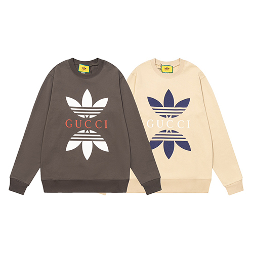 グッチ × アディダス  スーパーコピー  長袖　スウェットTシャツ