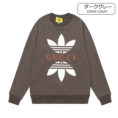 グッチ × アディダス  スーパーコピー  長袖　スウェットTシャツ