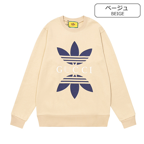 グッチ × アディダス  スーパーコピー  長袖　スウェットTシャツ