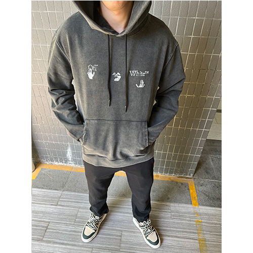オフホワイトコピー フード Tシャツ パーカー