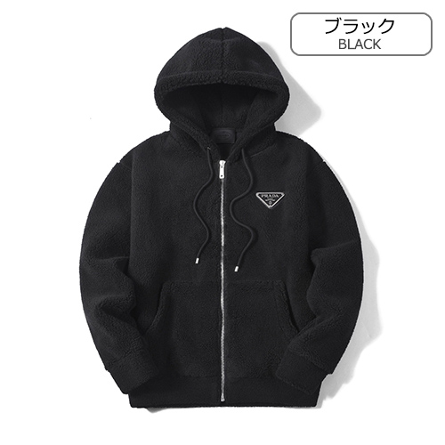 プラダ偽物 フリース ジャケット アウター ジップアップ