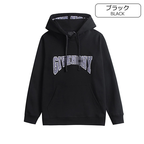【大人気】ジバンシイ パーカー安い 人気の アイテム ★ ブルー,ブラック ★ ロゴパーカー ★