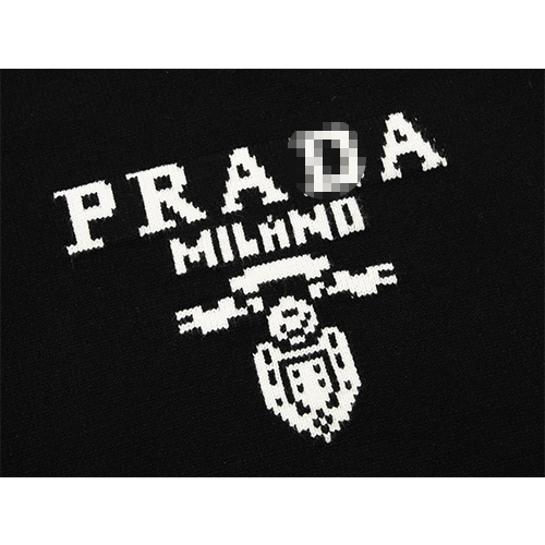 プラダ服コピーニット& セーター♡ ブラック ♡ PRADAロゴポイント ♡ カジュアル感　♡ S~XL ♡