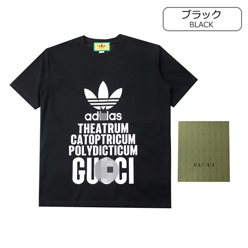 グッチ服コピー アディダス コラボ　♡ プリント半袖Tシャツメンズファッション通販 ♡