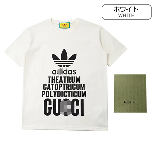 グッチ服コピー アディダス コラボ　♡ プリント半袖Tシャツメンズファッション通販 ♡