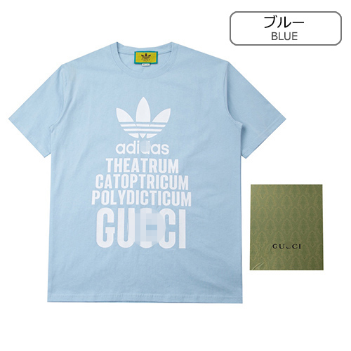 グッチ服コピー アディダス コラボ　♡ プリント半袖Tシャツメンズファッション通販 ♡