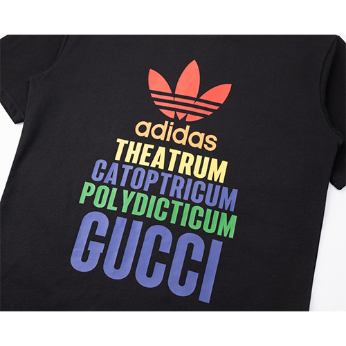 グッチ コラボ アディダスコピー  ♡  メンズレディース 半袖 Tシャツの通販 ♡