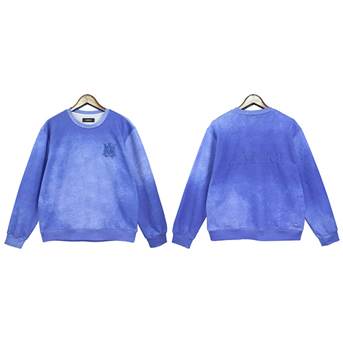 アミリ服コピー ブルースウェットTシャツ ♡ AMIRI 高品質刺繍ロゴ ♡ S~XL ♡