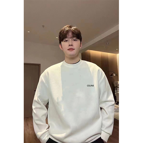 セリーヌ長袖 スウェットTシャツ ♡ CELINEロゴポイント ♡ 2カラー ♡ XS~L ♡