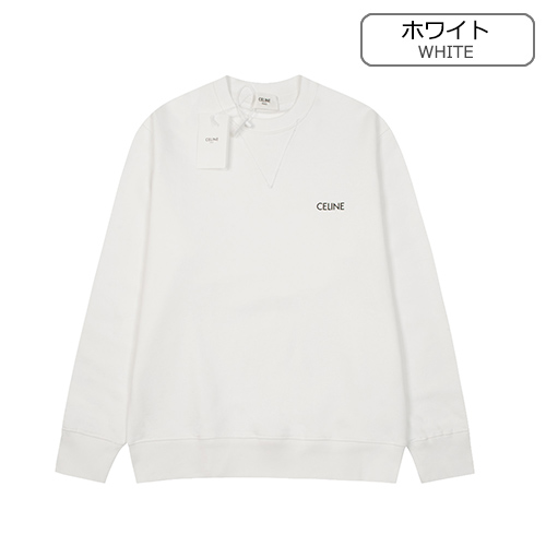 セリーヌ長袖 スウェットTシャツ ♡ CELINEロゴポイント ♡ 2カラー ♡ XS~L ♡