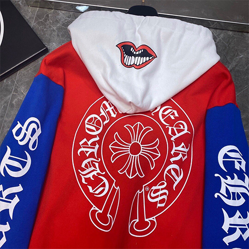 クロムハーツ パーカー 長袖Tシャツ ♡ 配色カラーパーカー ♡