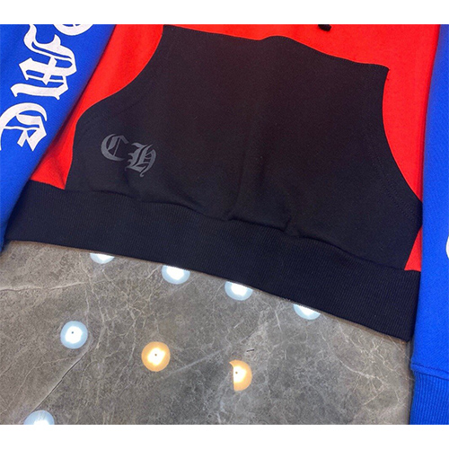 クロムハーツ パーカー  長袖Tシャツ   ♡ 配色カラーパーカー   ♡
