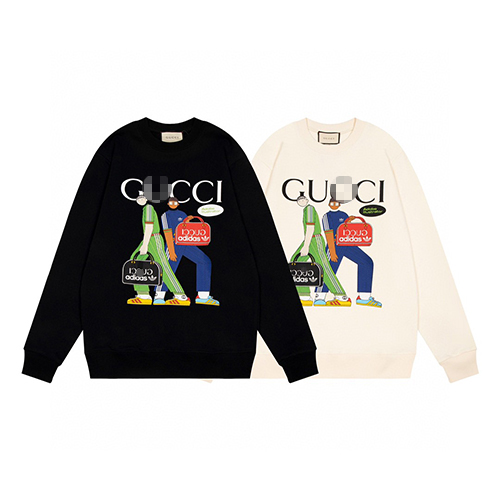 グッチ スウェット長袖 Tシャツ 高品質 ♡ 2カラー ♡ S~XL ♡ プリントスウェット ♡
