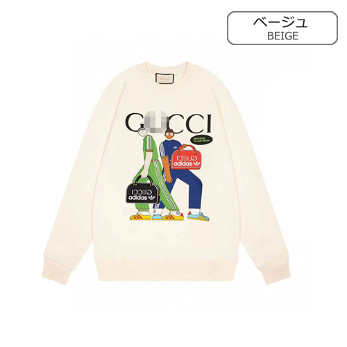 グッチ スウェット長袖 Tシャツ 高品質 ♡ 2カラー ♡ S~XL ♡ プリントスウェット ♡