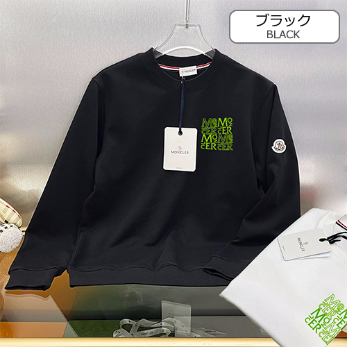 モンクレールコピー  長袖 スウェットTシャツ高品質　  ♡　ブラック＆ホワイト　♡