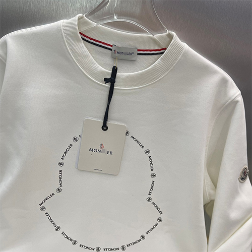 モンクレールコピー 長袖 スウェットTシャツ高品質 ♡ ブラック&ホワイト ♡ MONCLER ♡