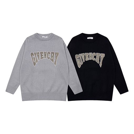 ジバンシイ高品質 ニット& セーター ♡ GIVENCHYロゴ ♡ ブラック・グレー ♡ XS~L ♡