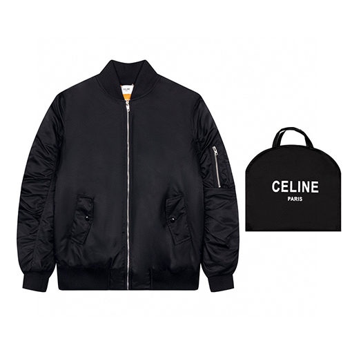 セリーヌ 高品質 中綿 ジャケットアウター ♡ CELINE プリントポイント♡ 男子のパイロット服コピー ♡