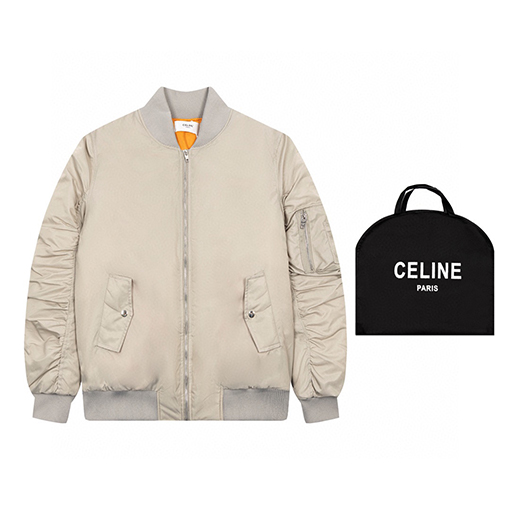 セリーヌ 高品質 中綿 ジャケットアウター ♡ CELINE プリントポイント♡ 男子のパイロット服コピー ♡